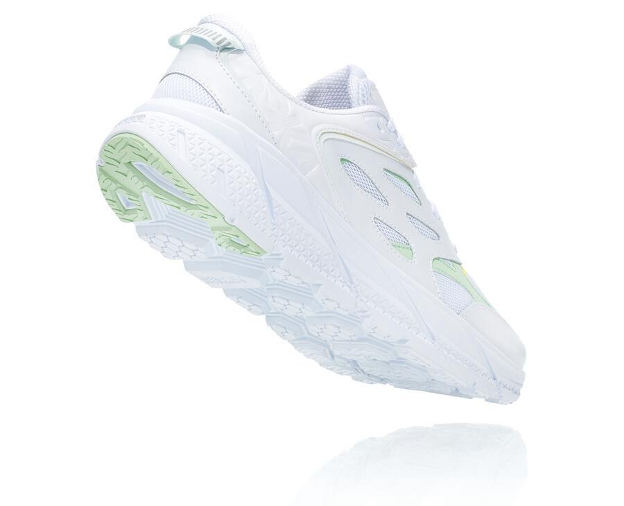 Running Shoes Womens - Hoka One One Clifton L - White - XLJTKOI-09